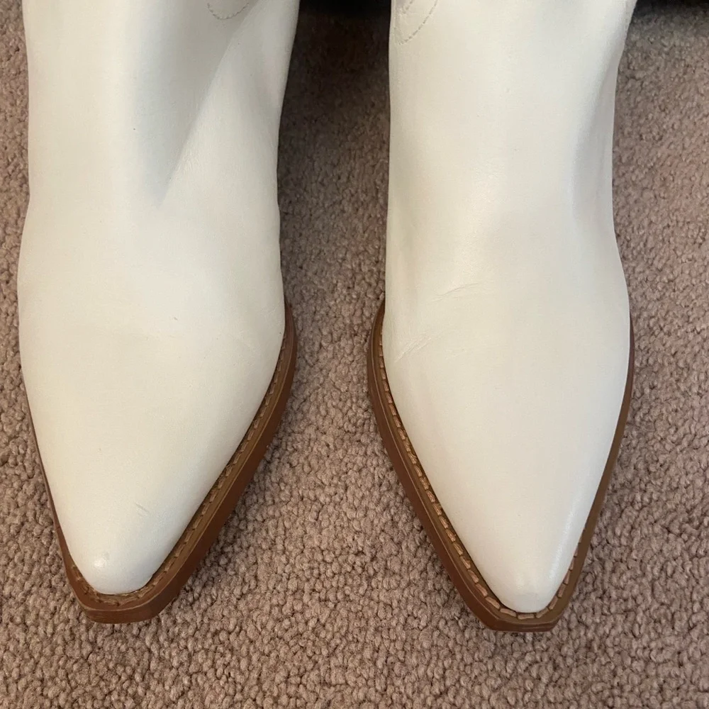 Cocunuts by Matisse White Tall Western Cowboy Boots - Picture 5 of 10